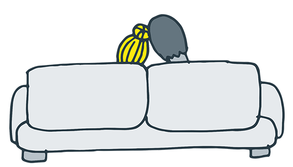 2 people on sofa graphic 