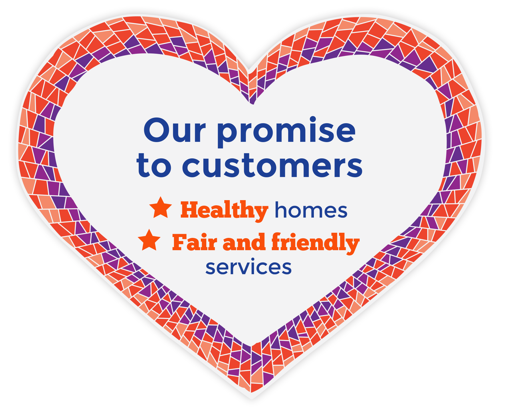 Our promise to customers. Healthy home and fair and friendly services